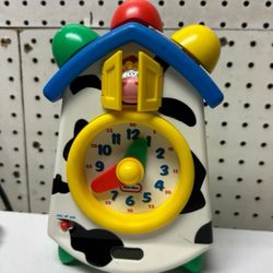 Rare Little Tikes | Clock-A-Doodle Moo nica Count Down Clock Toy Cow 2007 WORKS