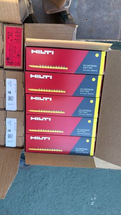 Hilti booster and pins nails