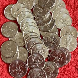 Lot 105 DELAWARE QUARTER COINS 1999 P D -- 40 In The Tube Are UNCIRCULATED 