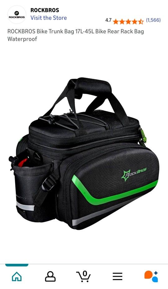 ROCKBROS Bike Trunk Bag 17L-45L Bike Rear Rack Bag Waterproof