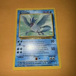 Articuno 17/62 Non Holo Rare Pokemon Fossil Unlimited