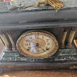 Antique Gilbert Clocks Pair