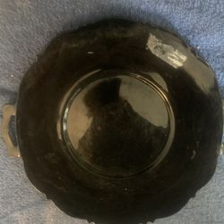 Vintage Mid Century Black Amethyst Service Olate