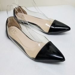YOKI Black and Clear Ballet Style Shoes 