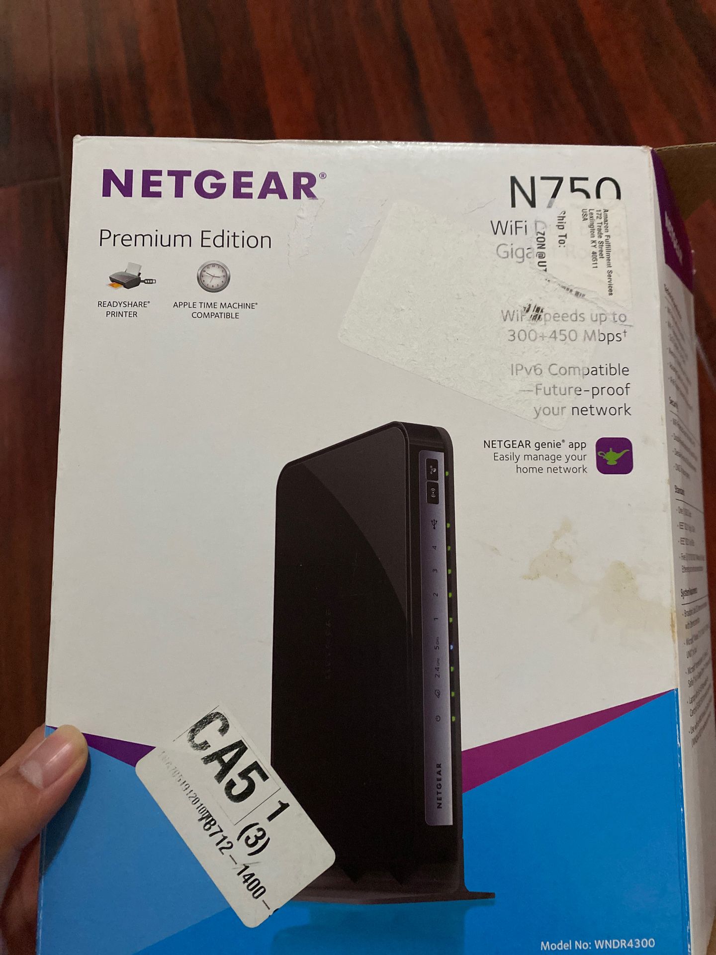 Netgear n750 WiFi router