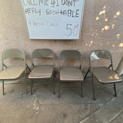 Set Of 4 Chairs Foldable 