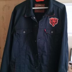 Levi Jacket With Chicago Bears Patch