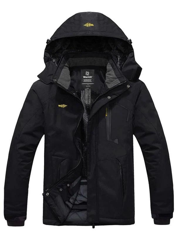 Wantdo
Men's Waterproof Ski Jacket Fleece Winter Coat Windproof Rain Jacket **6XL  BiG And Tall 6XB**
