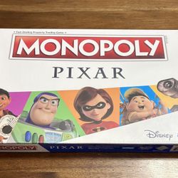 Monopoly Hasbro Pixar Edition Board Game Disney New NIB