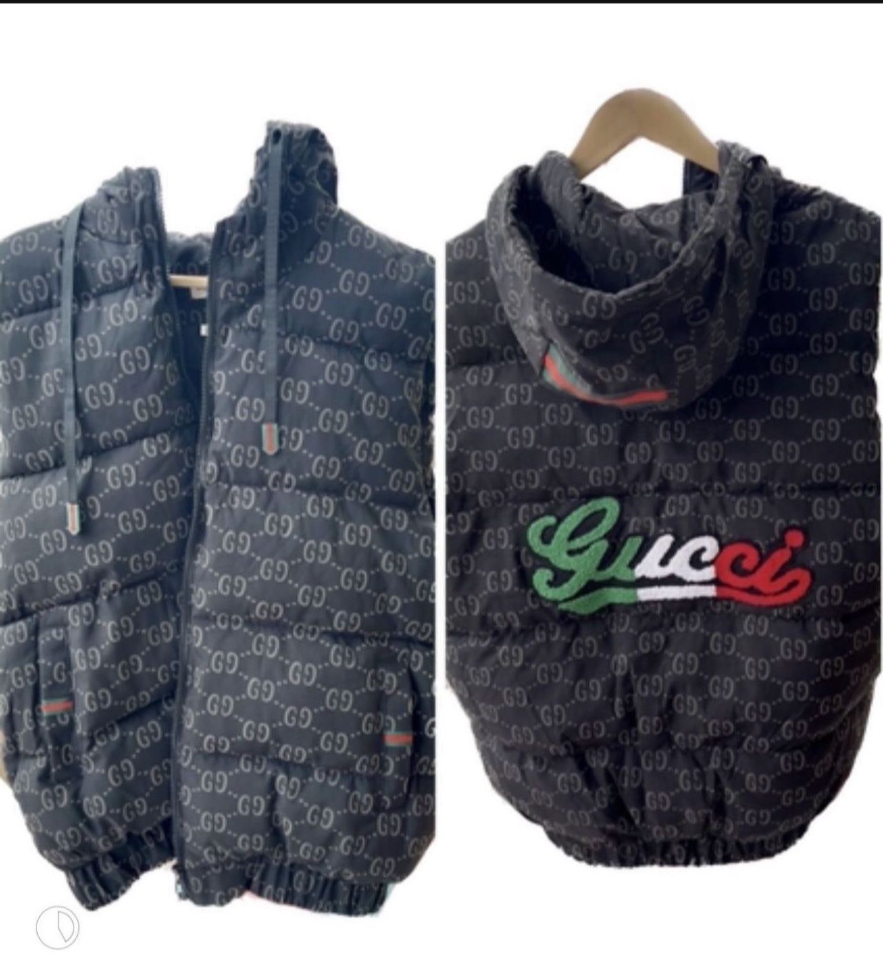 Brand New Super Luxury Mens L And XL Puffer Vests With Hoods 