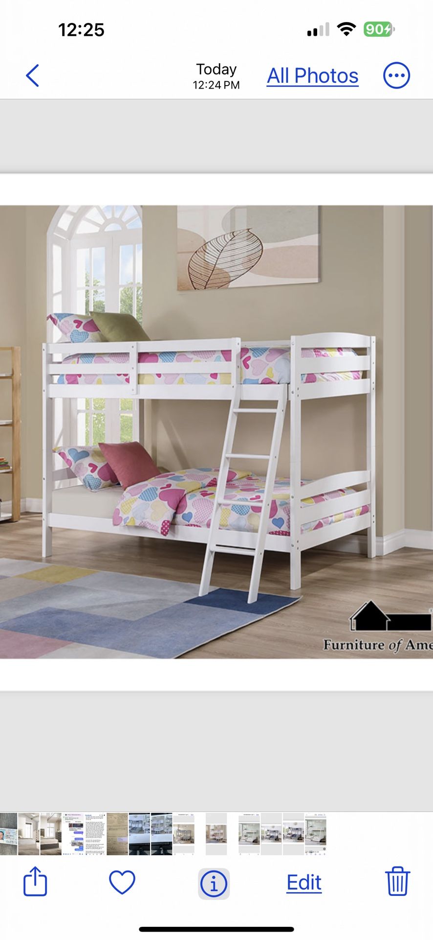 $230 Twin Bunk Bed Not Including Mattres And Trundle 