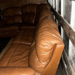 Leather Sectional 