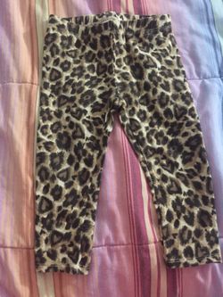 Baby girl leopard print tights