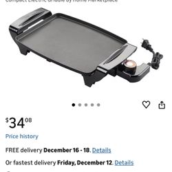 Electric griddle