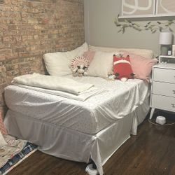 Full Metal Bed Frame + Mattress 