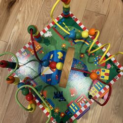 Wooden Activity Cube