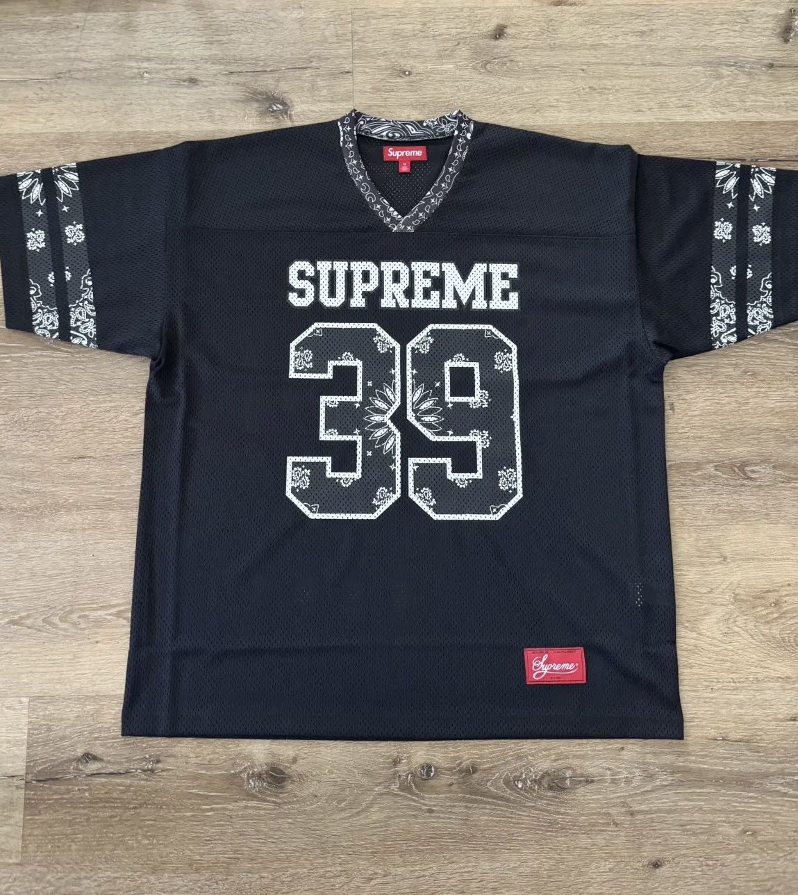 Supreme Bandana Football Jersey ブラック Supreme Bandana Football Jersey Black M