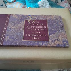 1993 Thomas Jefferson Coinage And Currancy Set