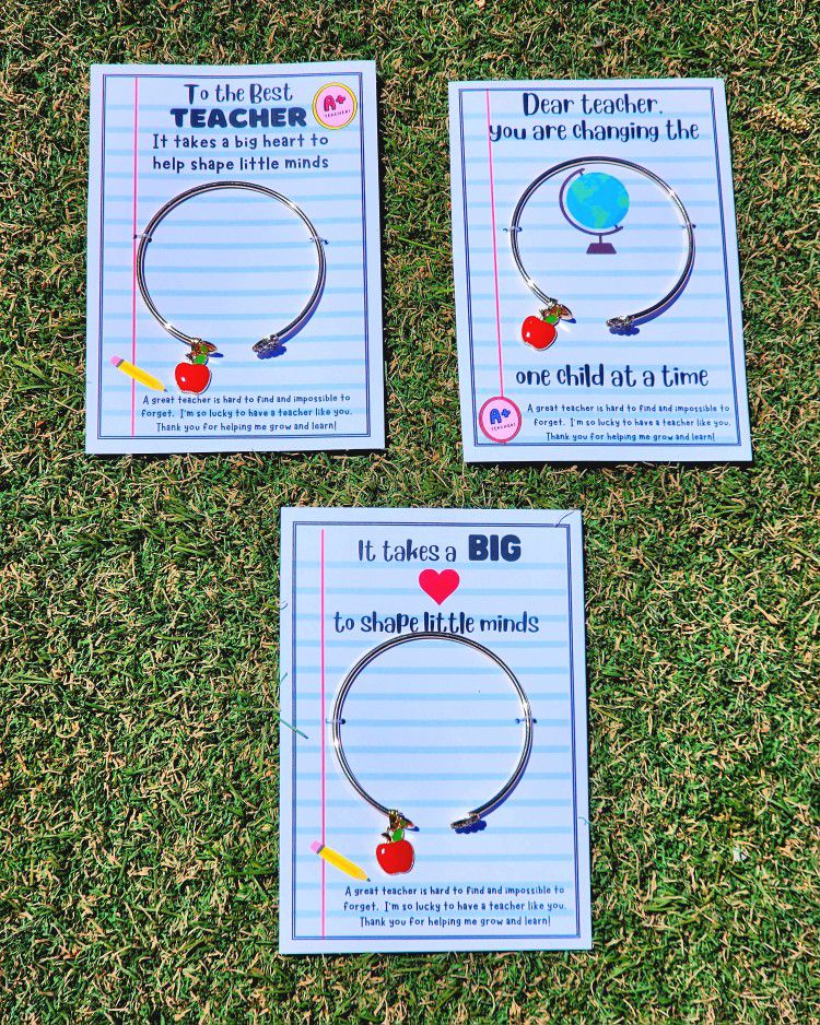 Teacher Appreciation Gifts (Bracelets) Bundle