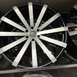 26” Black Machine Wheels Rims Tires