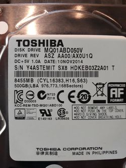 Toshiba hard drive