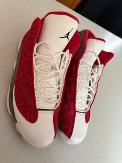 Air Jordan 13 Retro White Red Sneakers Size 11.5 Men