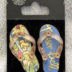 Tinker Bell Sandals Flip Flops 2 pin disney set