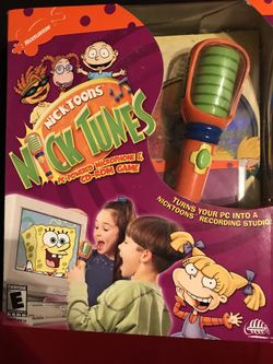 Nick tunes PC powered microphone and CD ROM game.
