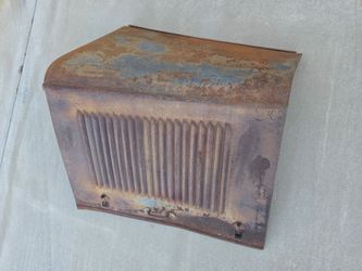 1932 Ford Car Original Metal Right Hood Top & 20 Louvered Side Panel