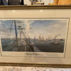 John Mecray Print - New York Harbour