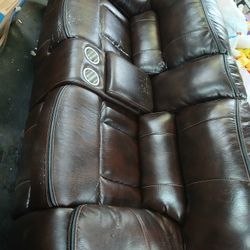 All Leather Couch Good Condition $25