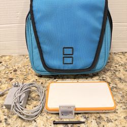 Nintendo 2DS XL Handheld Game Console JAN-001 White/Orange bundle  ( see all photos )