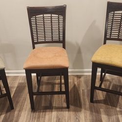 3 Dinette Counter Height Chairs