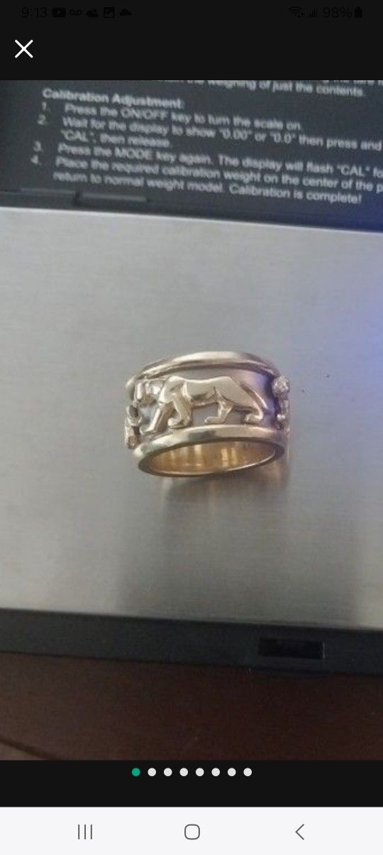 14 K.panther Ring