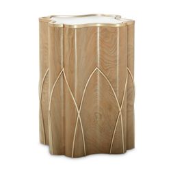 Villa Cherie Caramel Chairside Table