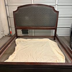 Upholstered Wood CA King Bed Frame