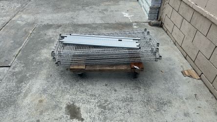 Chrome Wire Shelving Rack Parts