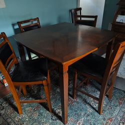 High Top Table And 4 Chairs 