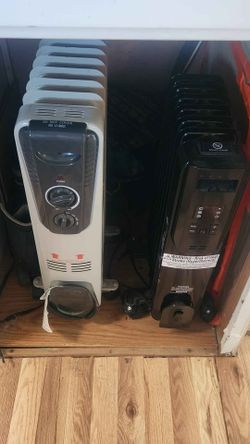 Set of 2 Oil-Filled Radiator Heaters