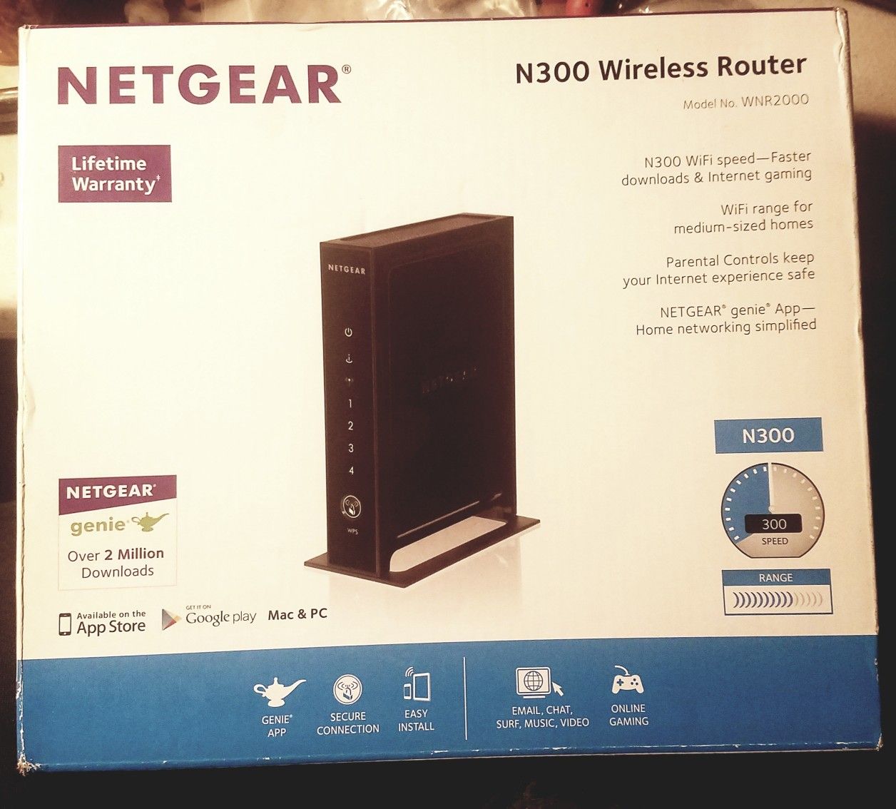 Netgear N300 WiFi Router Wireless N