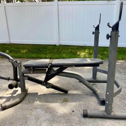 Workout bench and rack, Body Champ
