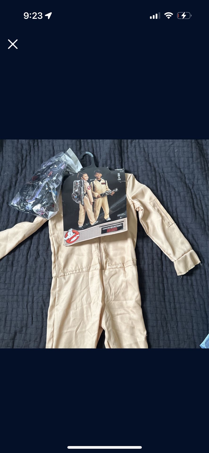 Ghost Buster Costume And Backpack