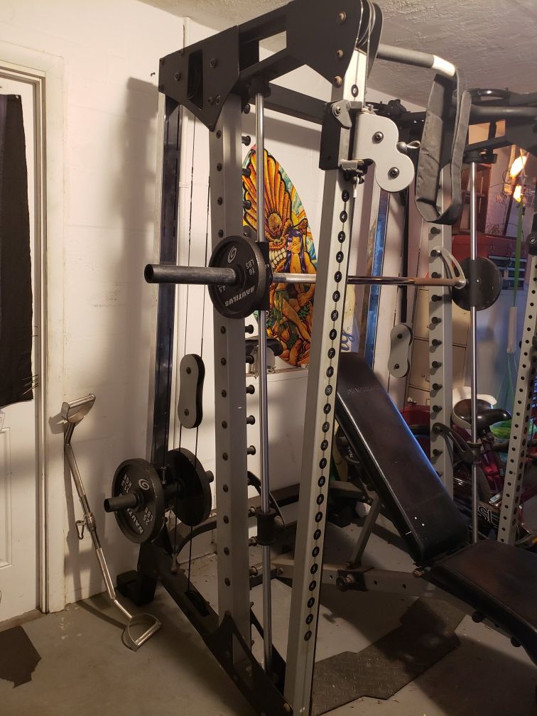 Nautilus Smith machine home gym