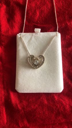 Sterling Silver Heart Necklace 