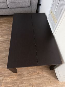 Dark Brown Wood Coffee Table