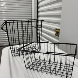 Black Wired Baskets Bundle