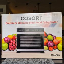 *New* Cosori Food Dehydrator, Digital Touch Panel, 6-tray, stainless steel, color black