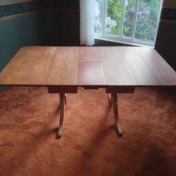 Antique Drop Leaf Extendable Table