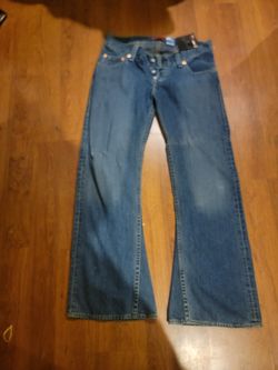 New Levi's Type 1 Low Rise Slouch Cinch Back Buckle Denim Jeans 13 Med