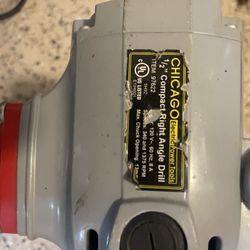 Chicago 2 Speed Electric Compact 1/2 Right Angle Drill 97622